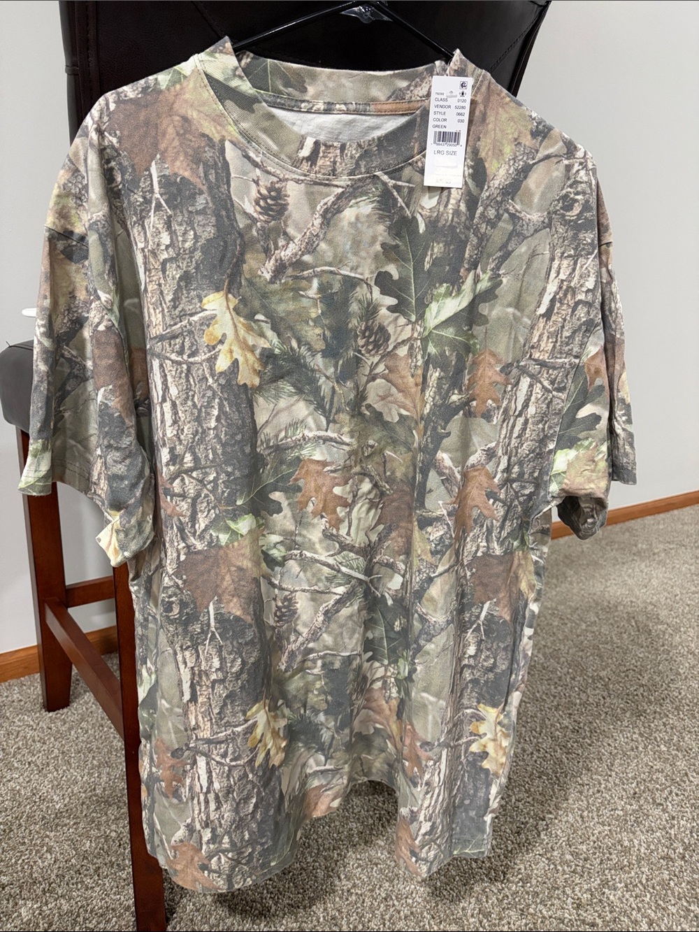 PacSun Men's Woodland Camo Short Sleeve Tee - Green/Brown